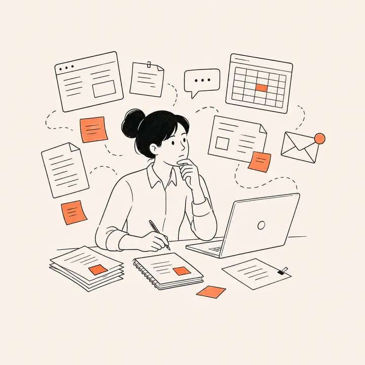 Illustration of Scattered information